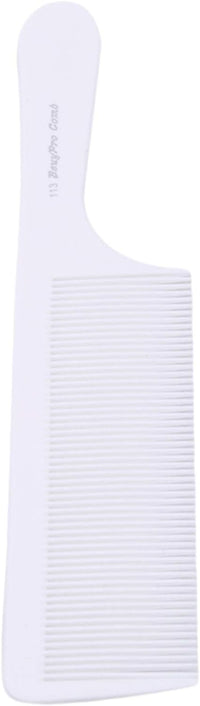 Jowxsx Fine Tooth Flat Top Clipper Comb For Blends, Fades, Flat Tops And Many Barbering Tool whote