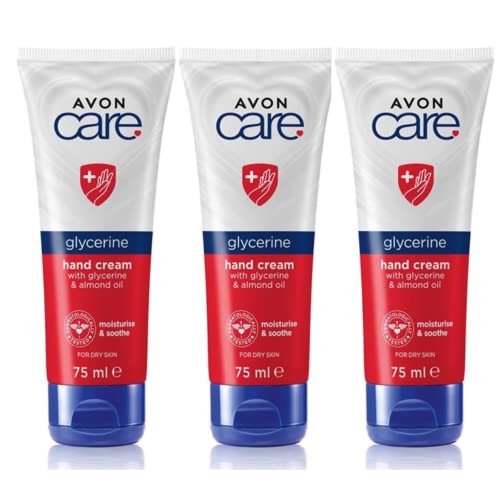 Care Avon 3 x Avon Care Nurturing Glycerine Hand Cream 75ml each