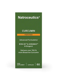 Natroceutics Curcumin Fortified |60 Vegan Capsules| Advanced Formulation| BCM-95 & Akbamax & Gingerol|Delivers Over 700% More Bioactive Curcumin|