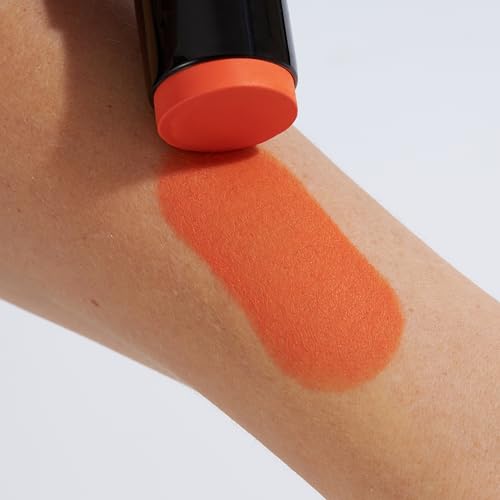 Moon Creations Face Paint Stick (Bright Orange 21g) Non-toxic Cream Body Paint, Full-coverage Face Body Paint Makeup Stick Halloween SFX Cosplay | Professional Face Paint Makeup for Adults, Kids