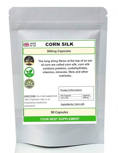 Your Best Supplement Corn Silk Capsules 500mg- Pure (no additive) High Strength (90)