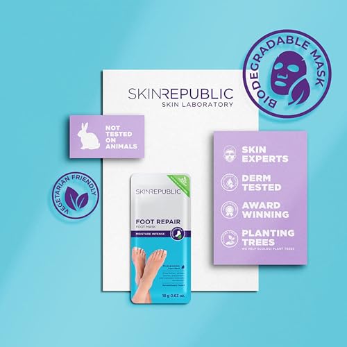Skin Republic Foot Repair Mask | Intense Moisturization | Helps Soothe Rough, Dry Feet And Heels (Pack of 1)