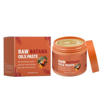 Raw Batana Oil Paste, Organic Batana Prevents Hair Loss Thicker Stronger Healthier Hair Shine, Nourishes Scalp, Men & Women - 100g