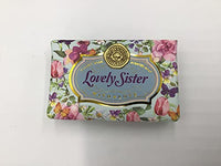 Mulberry Studios Lovely Sister - Gift Soap Bar For Her Birthday Rose Scent Mum Grandmother Cleanser Lather Present Girl