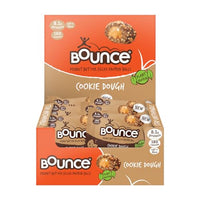 Bounce Cookie Dough Vegan Protein Balls - Peanut Butted Filled Protein Snack, Low Calorie & Gluten Free - 12 Pack