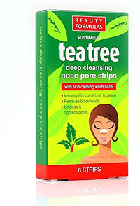Beauty Formulas 24x Australian Tea Tree & Witch Hazel Nose Strips | Removes Blackheads, Unclogs & Tightens Pores