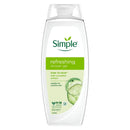 Simple Kind to Skin Shower Gel Refreshing 450 ml (Refreshing, 450 ml (Pack of 1))