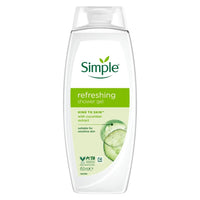 Simple Kind to Skin Shower Gel Refreshing 450 ml (Refreshing, 450 ml (Pack of 1))