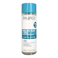 Balance Active Formula Salicylic Acid + Zinc Toner (200ml) - Exfoliates, Unclogs Pores, Prevents Blemishes & Blackheads, Minimises Pores for Clearer Complexion