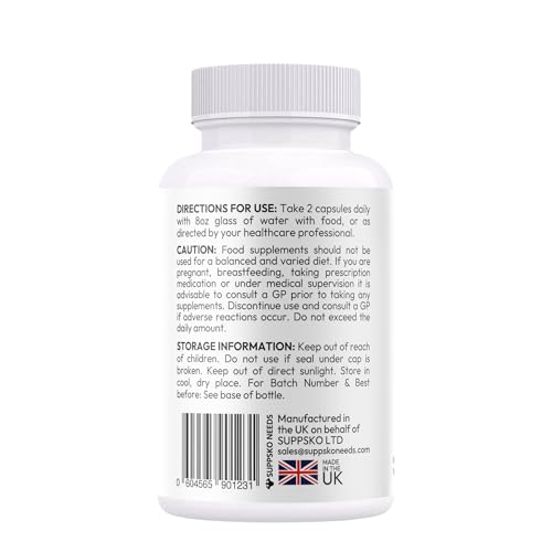SUPPSKO NEEDS GLUCOVATE Glycogen Support 60 Capsules 1 Month Supply Suppsko Needs