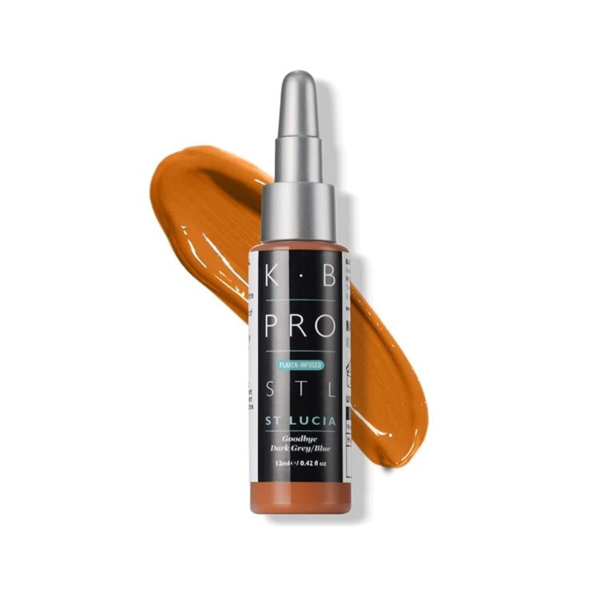 KB PRO K.B Pro Microblading PMU Brow Adjuster Pigments, Flaxen-Infused, Perfect to Adjust the Tone of any Pigment, Only a small amount is needed, St. Lucia (Goodbye Dark Grey/Blue!), 12 ml