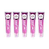 Nicka K NK lip gloss gel 15ml Vitamin E, Shiny, Nourishes, Lip gel (Grape, Pack Of 5)