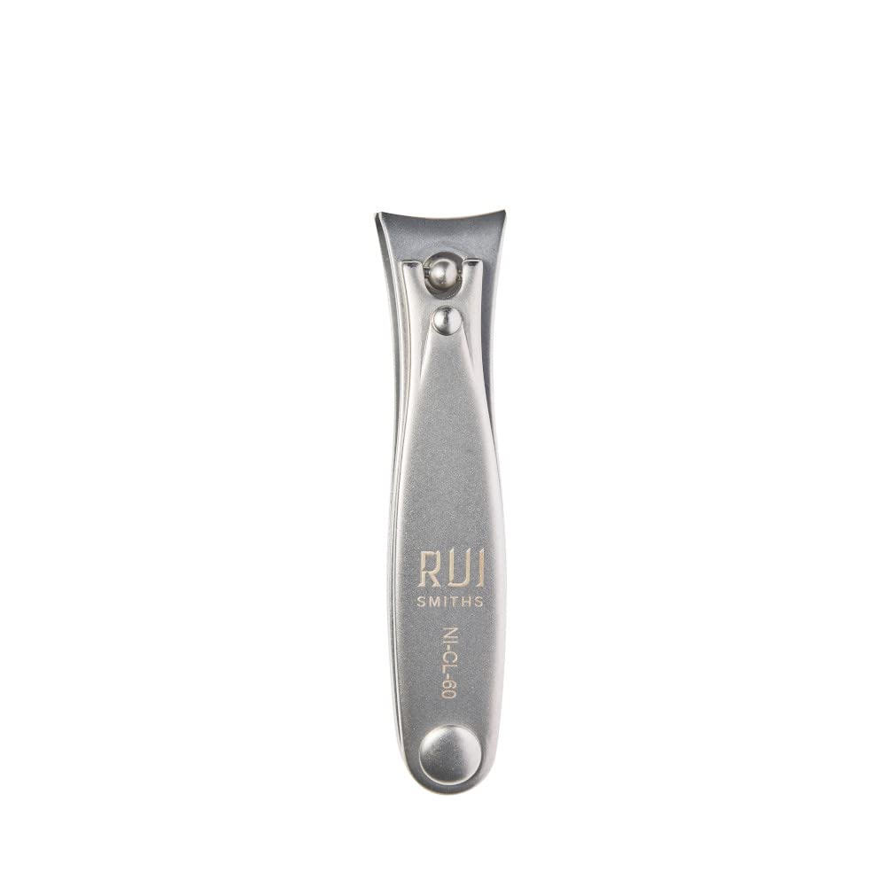 Rui Smiths Pro Precision Nail Clippers | TopInox Stainless Steel Manicure Pedicure Trimmer, Curved Cutting Edges, Travel Size, 6cm Length | Made in Solingen, Germany