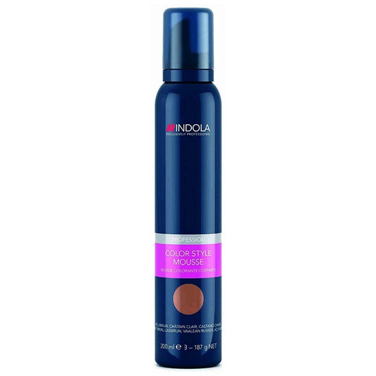 Indola Hair Colour Style Foam, 200 Milliliters, Middle Brown