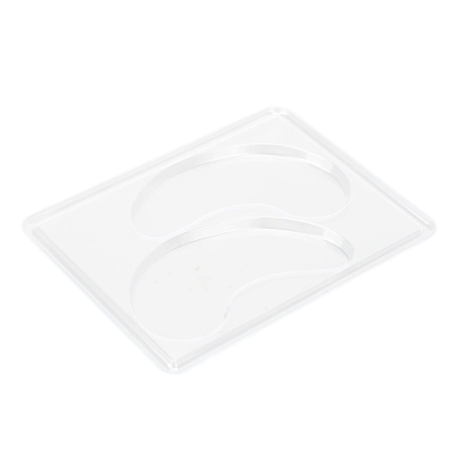 Pongnas 12Pcs DIY Under Eye Patches Molds, Safe Healthy Natural Reusable Transparent Eye Mask Patch Tray Plate