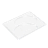 Pongnas 12Pcs DIY Under Eye Patches Molds, Safe Healthy Natural Reusable Transparent Eye Mask Patch Tray Plate