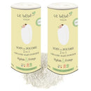 Le bébé français bio Baby Powder Vegan & Organic 2 in 1 - Talc-Free - Change & Milky Bath - Natural moisturises and Protects - Plant Based with Oatmeal & Rice Starch - Sensitive Skin 100g (2)