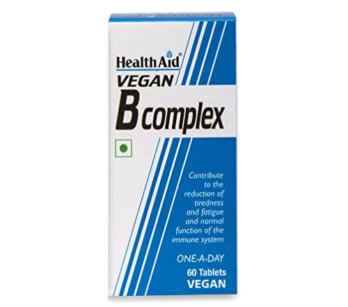 HealthAid Vegan B-Complex Tablets - (Pack of 60 Tablets)