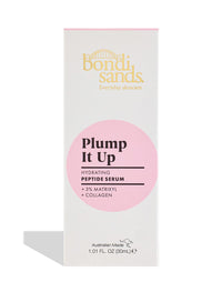 Bondi Sands Plump It Up Peptide Serum | Enriched with Collagen + Suitable for sensitive skin | Vegan + Cruelty Free | 30ml/1.01 Oz