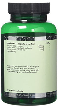 G&G Vitamins Ginkgo Biloba - 120 Vegan Capsules 400mg Ginkgo Biloba per Capsule