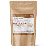 Lions Mane Powder - High Strength Dual Extract - 50% Polysaccharides / 30% Beta 1,3/1,6 D Glucan - 3rd Party Tested (100g Powder Pouch)
