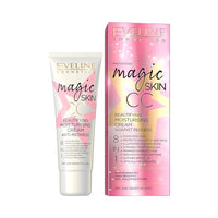 EVELINE COSMETICS Eveline Cosmetics Magic Skin CC Beautifying 8-in-1 Moisturizing Cream for Redness with Hyaluronic Acid, 24k Gold, and Vitamin E - 50ml
