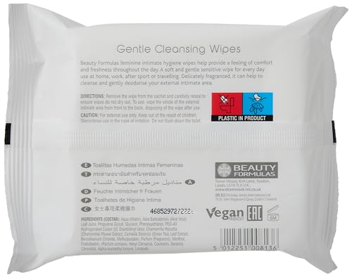 Beauty Formulas BEAUTY FORMULAS FEMININE INITIMATE WIPES