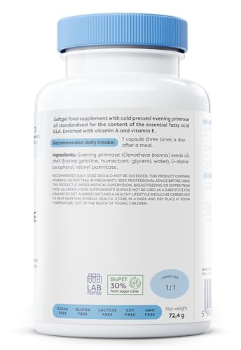 OSAVI Osavi Primrose Oil with Vitamin A & E, 1800mg - 90 softgels