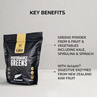 Healthspan Elite All Blacks Performance Greens (300g) | Super Green Extracts | Unflavoured | Add to Shakes or Meals | Includes Spirulina, Kale, Spinach, Broccoli & Pomegranate | Added Actazin | Vegan
