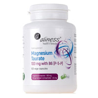 Aliness Magnesium Taurate with Vitamin B6, 100 Vegan Capsules