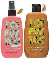 The Fox Tan Watermelon & Caramel Kiss The Fox Tan Rapid WATERMELON SHIMMER Tanning Mist x 120ml & The Fox Tan Rapid Tanning Caramel Kiss x 120ml Tan Accelerator
