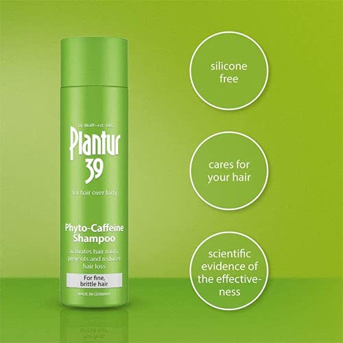 Dr Wolff Plantur 39 Caffeine Shampoo For Fine/Brittle Hair - 250ml (womens hair loss treatment)
