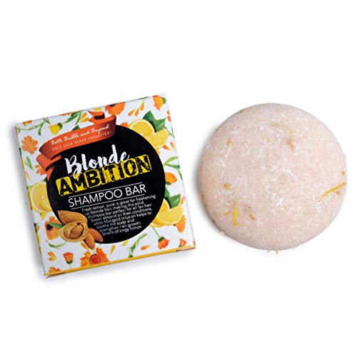 Bath Bubble & Beyond Blonde Ambition - White Rhubarb Fair Hair Shampoo Bar Gift Boxed 50g