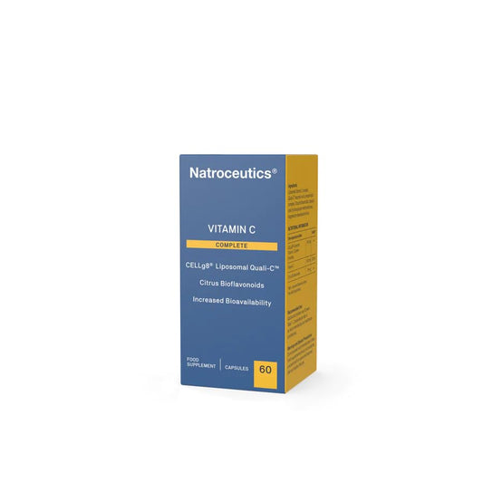 Natroceutics Vitamin C Complete 60 Vegan Friendly Capsules| Advanced delivery via liposomal Cellg8™|Market Leading Quality Through Quali-C™ with Citrus Bioflavonoids| Increased Bioavailability