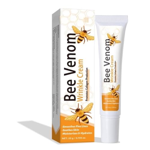 Trendyfave Bee Venom Wrinkle Cream 20g - Anti-Aging Moisturiser for Smoothing Fine Lines & Firming Skin