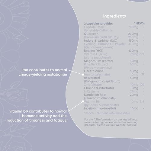 Endo by Soov | Multivitamin to Support Endometrial Health | 60 Vegan Capsules | G&G Vitamins