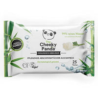 The Cheeky Panda Bamboo make-up wipes, rose, 25 wet wipes per pack, biodegradable, super soft and sustainable