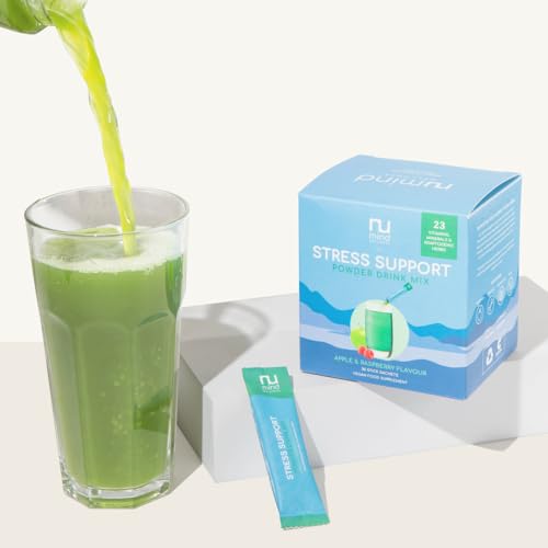 Nu Mind Wellness, All-in-One Stress Support Supplement, B Vitamins, Vitamin C, Vitamin D3, Zinc, Iron, Magnesium, Ashwagandha KSM66 (Apple and Raspberry Powder)