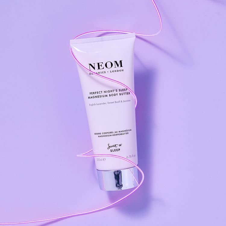 Neom Organics London NEOM- Great Day Magnesium Body Butter, 200ml | Cream Moisturiser With Essential Oils | Nourish & Soften | Wild Mint & Mandarin