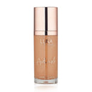 LUNA BY LISA JORDAN LUNA 3 in 1 Airbrush Primer Makeup, Highlighter and Skin Tint - Weightless and Breathable Illuminating Primer - Fine Line & Pore Minimizer - Deep tan Shade