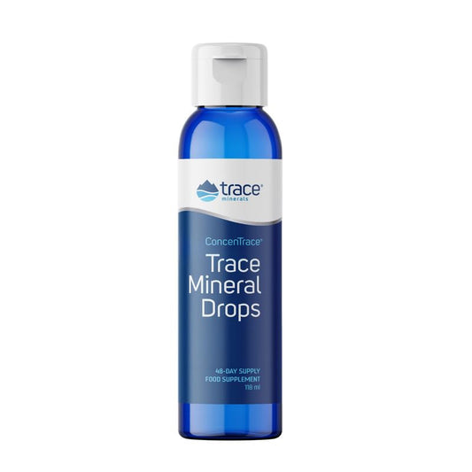 Trace Minerals ConcenTrace Mineral Drops | 118ml, 48 Servings | Supports Energy, Digestion, Bone Health & Hydration, 70+ Ionic Trace Minerals w/Magnesium, Chloride & Potassium