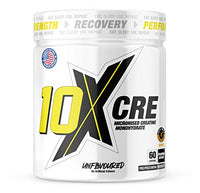 10X Athletic CRE Micronized Creatine Monohydrate - Unflavoured, 300g, 100% Vegan