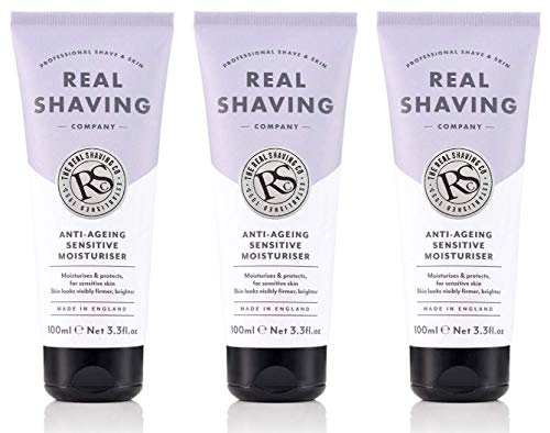 THE REAL SHAVING COMPANY Pack of 3 The Real Shaving Company Anti Ageing Moisturiser 120 g (Anti-Ageing Face Moisturiser)