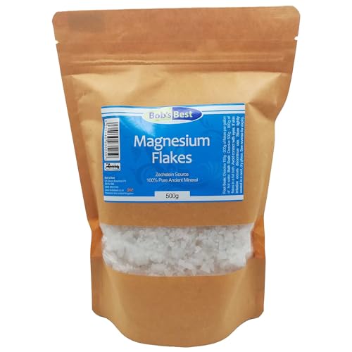 Bob's Best Magnesium Flakes 100% Pure Ancient Mineral Zechstein Source - 500 Grams
