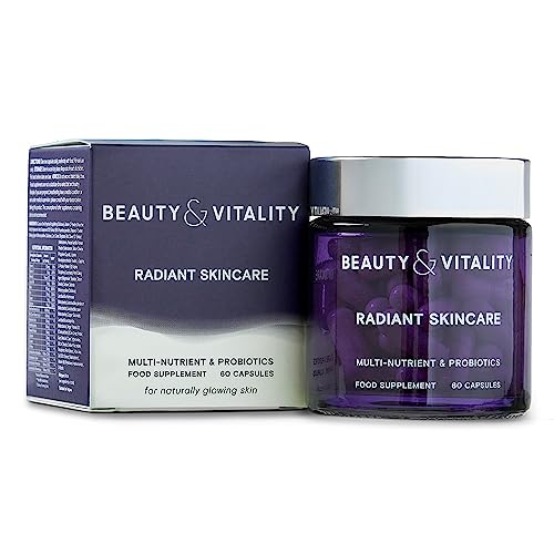 Beauty & Vitality Radiant Skincare Supplements for Menopausal Skin - Probiotic and Nutrient-Rich Formula for Inner Health – 60 Capsules