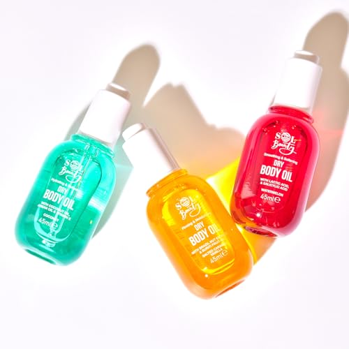 Sol Beauty Dry Body Oil Coconut Scent with Coconut Oil, Argan Oil & Vitamin E, Helps Smooth and Soften Skin, Vegan Friendly Light Moisturiser 45ml