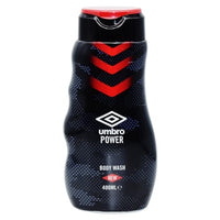 3x Umbro Power Body Wash - 400ml - (With A Free Fridge Magnet)