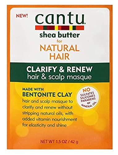 Cantu Natural Hair Clarify & Renew Hair Scalp Masque 1.5 Ounce / 1 Pack