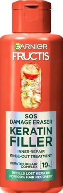 Garnier GARNIER FRUCTIS KERATIN FILLER SOS, Therapy for damaged hair, Inner-Repair, Rinse-Out Treatment, Keratin Repair Complex, 200 ml