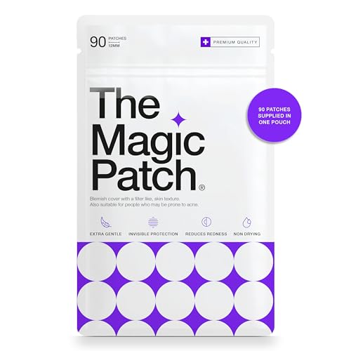 The Magic Patch Acne Patches - Translucent Hydrocolloid Pimple Patch Spot Treatment Stickers for Face and Body - Fast-Acting, Vegan & Cruelty Free Skin Care (Pack of 90)